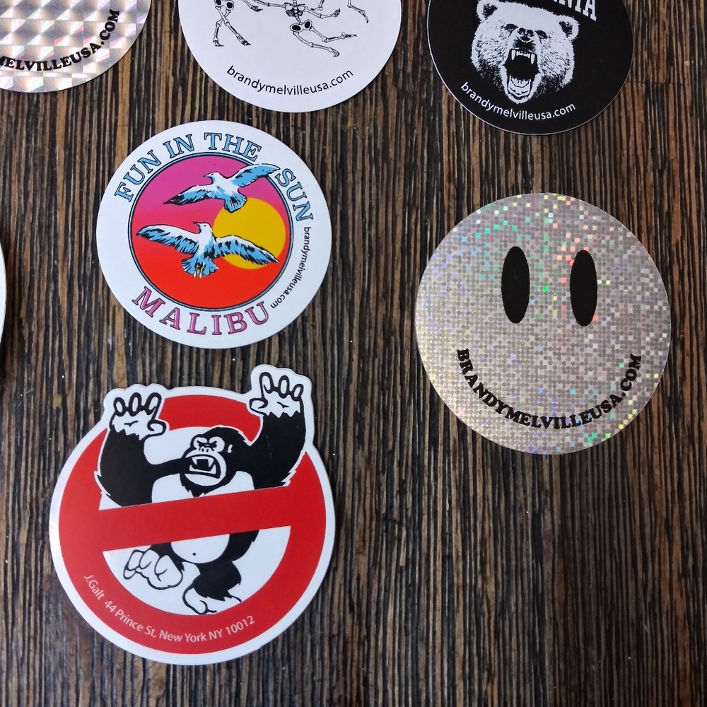 12 pc Brandy Melville Sticker Collection Newport - Picture 4 of 5